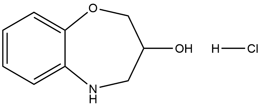 2,3,4,5-tetrahydrobenzo[b][1,4]oxazepin-3-ol hydrochloride Structure