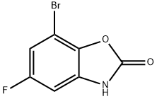 7-Bromo-5-fluoro-3H-benzooxazol-2-one 구조식 이미지