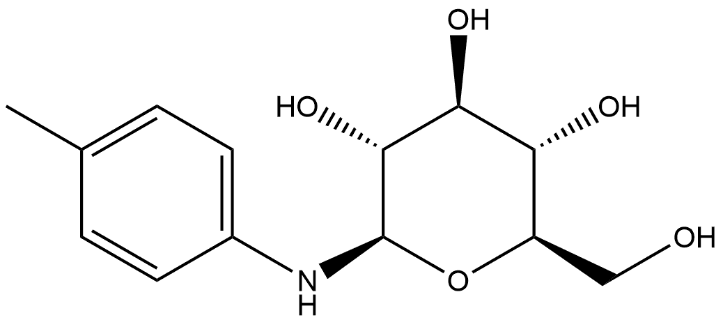 β-D-Glucopyranosylamine, N-(4-methylphenyl)- 구조식 이미지