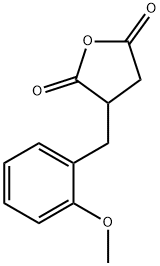 2,5-Furandione, dihydro-3-[(2-methoxyphenyl)methyl]- Structure