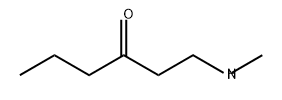 3-Hexanone, 1-(methylamino)- Structure