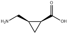 (1S,2R)-2-(Aminomethyl)cyclopropanecarboxylic acid Structure