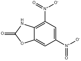 2(3H)-Benzoxazolone, 4,6-dinitro- 구조식 이미지