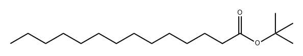 Tetradecanoic acid, 1,1-dimethylethyl ester Structure