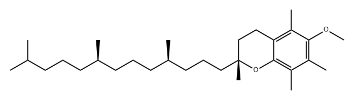 2H-1-Benzopyran, 3,4-dihydro-6-methoxy-2,5,7,8-tetramethyl-2-[(4R,8R)-4,8,12-trimethyltridecyl]-, (2R)- Structure