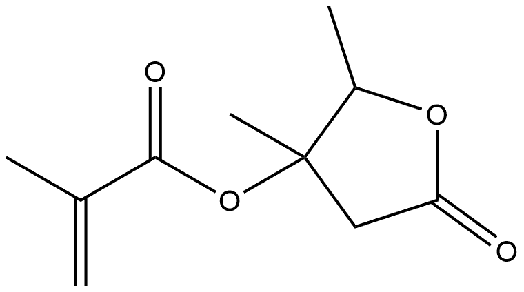 Pentonic acid, 2,5-dideoxy-3-C-methyl-, γ-lactone, 3-(2-methyl-2-propenoate) Structure