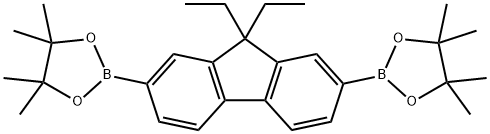 1,3,2-Dioxaborolane, 2,2'-(9,9-diethyl-9H-fluorene-2,7-diyl)bis[4,4,5,5-tetramethyl- Structure