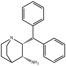 1-Azabicyclo[2.2.2]octan-3-amine, 2-(diphenylmethyl)-, cis- (9CI) Structure