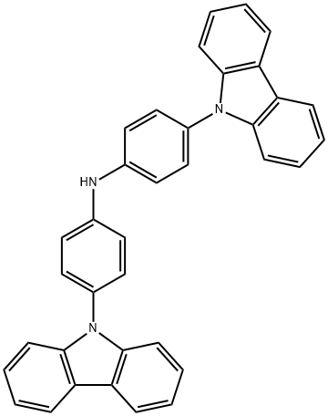 Benzenamine, 4-(9H-carbazol-9-yl)-N-[4-(9H-carbazol-9-yl)phenyl]- 구조식 이미지