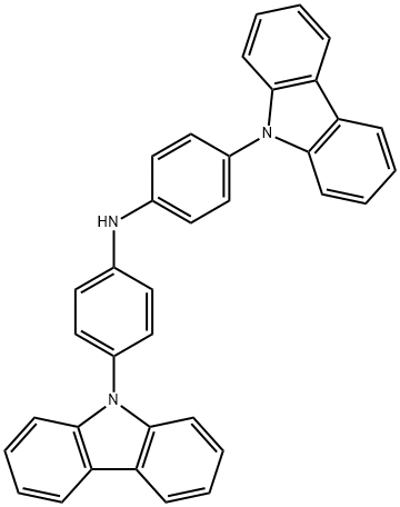 Benzenamine, 4-(9H-carbazol-9-yl)-N-[4-(9H-carbazol-9-yl)phenyl]- Structure