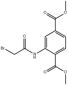 1,4-Benzenedicarboxylic acid, 2-[(2-bromoacetyl)amino]-, 1,4-dimethyl ester Structure