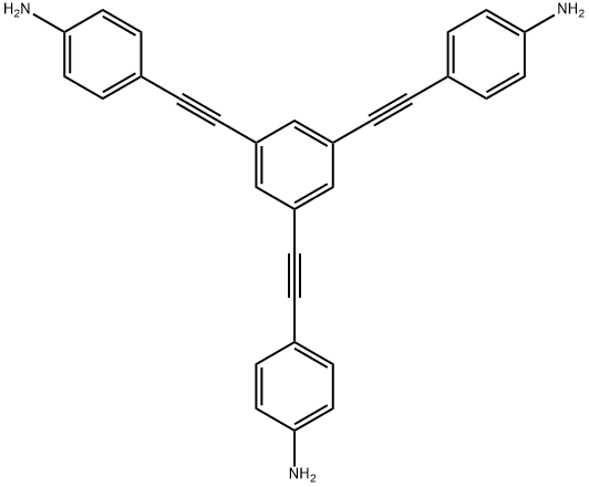 [Benzenamine, 4,4',4''-(1,3,5-benzenetriyltri-2,1-ethynediyl)tris-] 구조식 이미지