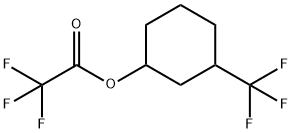 Acetic acid, 2,2,2-trifluoro-, 3-(trifluoromethyl)cyclohexyl ester Structure