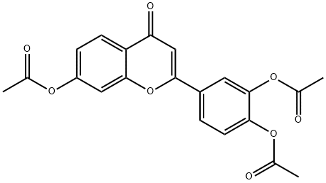 4-(7-Acetoxy-4-oxo-4H-chromen-2-yl)-1,2-phenylene diacetate 구조식 이미지