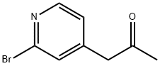 2-Propanone, 1-(2-bromo-4-pyridinyl)- 구조식 이미지