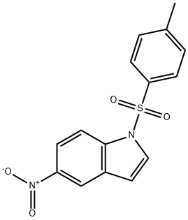 1H-Indole, 1-[(4-methylphenyl)sulfonyl]-5-nitro- Structure