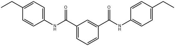 1-N,3-N-bis(4-ethylphenyl)benzene-1,3-dicarboxamide 구조식 이미지