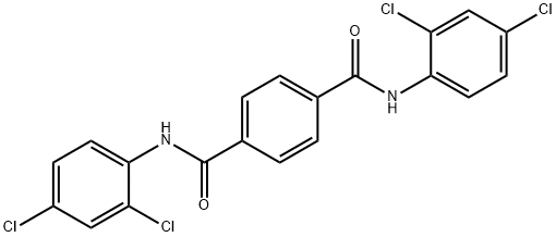 1-N,4-N-bis(2,4-dichlorophenyl)benzene-1,4-dicarboxamide 구조식 이미지