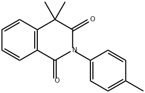 4,4-dimethyl-2-(4-methylphenyl)-1,2,3,4-tetrahydro
isoquinoline-1,3-dione Structure