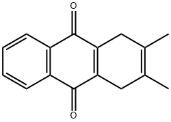 9,10-Anthracenedione, 1,4-dihydro-2,3-dimethyl- Structure