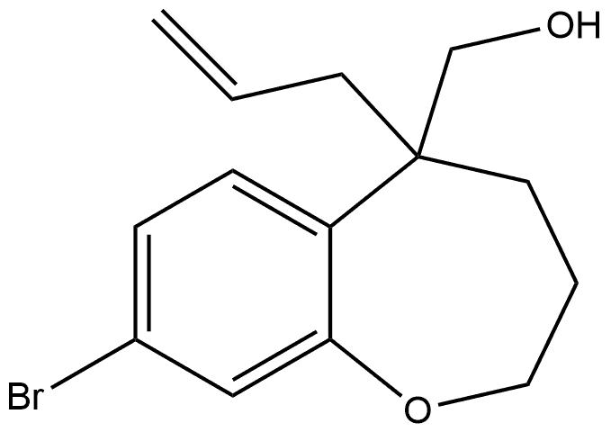 (5-allyl-8-bromo-2,3,4,5-tetrahydrobenzo[b]oxepin-5-yl)-methanol Structure