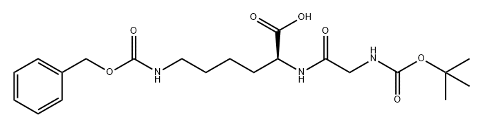 L-Lysine, N-[(1,1-dimethylethoxy)carbonyl]glycyl-N6-[(phenylmethoxy)carbonyl]- (9CI) Structure