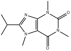 8-Isopropyl-1,3,7-trimethyl-3,7-dihydro-1H-purine-2,6-dione 구조식 이미지