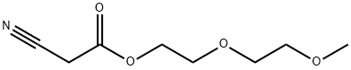 Acetic acid, 2-cyano-, 2-(2-methoxyethoxy)ethyl ester 구조식 이미지