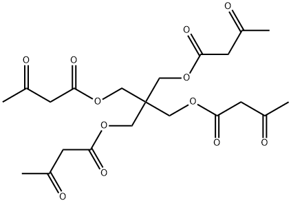 Butanoic acid, 3-oxo-, 1,1'-[2,2-bis[(1,3-dioxobutoxy)methyl]-1,3-propanediyl] ester Structure