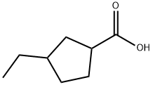 3-ethylcyclopentane-1-carboxylic acid Structure