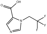 1H-Imidazole-5-carboxylic acid, 1-(2,2,2-trifluoroethyl)- Structure