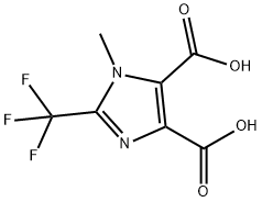 1H-Imidazole-4,5-dicarboxylic acid, 1-methyl-2-(trifluoromethyl)- Structure