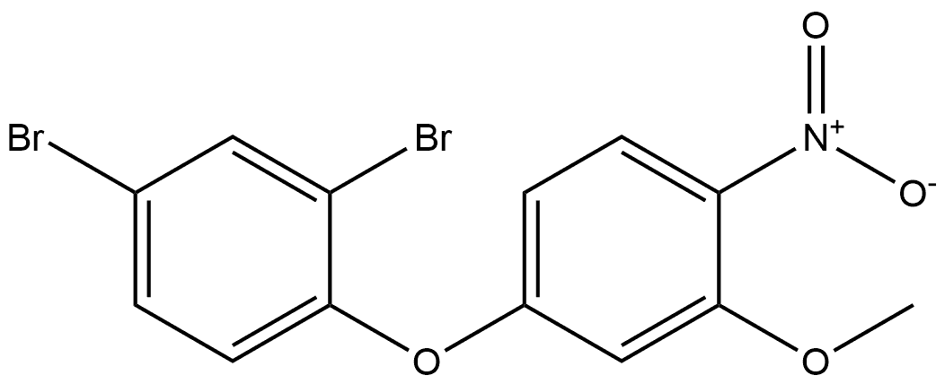 2,4-dibromo-1-(3-methoxy-4-nitrophenoxy)benzene Structure