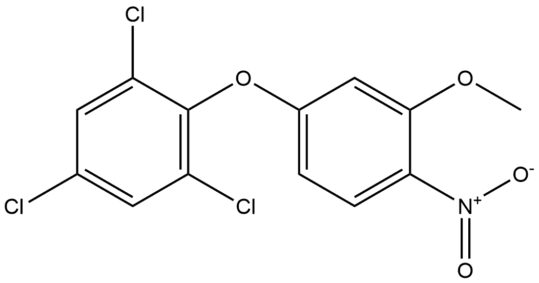 1,3,5-trichloro-2-(3-methoxy-4-nitrophenoxy)benzene Structure