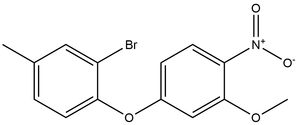 2-bromo-1-(3-methoxy-4-nitrophenoxy)-4-methylbenzene Structure