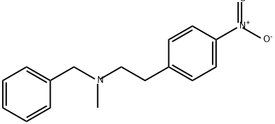 Benzeneethanamine, N-methyl-4-nitro-N-(phenylmethyl)- Structure