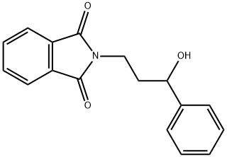 1H-Isoindole-1,3(2H)-dione, 2-(3-hydroxy-3-phenylpropyl)- Structure