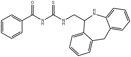Benzamide, N-[[[(6,11-dihydro-5H-dibenz[b,e]azepin-6-yl)methyl]amino]thioxomethyl]- Structure