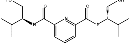 2,6-Pyridinedicarboxamide, N2,N6-bis[(1S)-1-(hydroxymethyl)-2-methylpropyl]- Structure