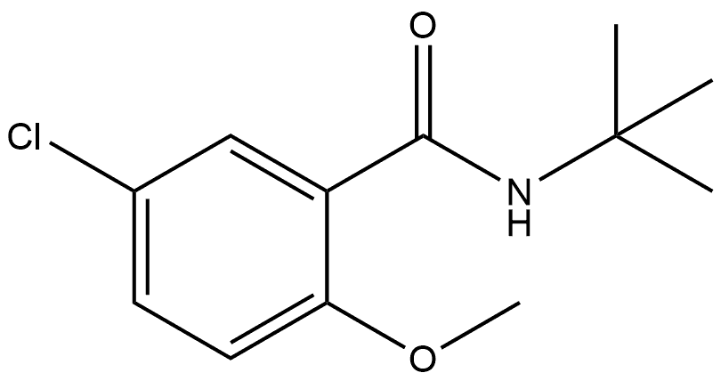 5-Chloro-N-(1,1-dimethylethyl)-2-methoxybenzamide Structure