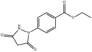 Benzoic acid, 4-(3,5-dioxo-1-pyrazolidinyl)-, ethyl ester Structure