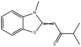 2-Butanethione, 3-methyl-1-(3-methyl-2(3H)-benzothiazolylidene)- 구조식 이미지