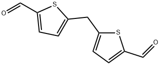 2-Thiophenecarboxaldehyde, 5,5'-methylenebis- 구조식 이미지