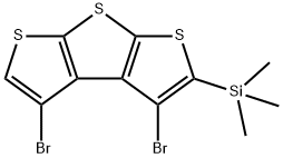 Silane, (3,4-dibromodithieno[2,3-b:3',2'-d]thien-2-yl)trimethyl- (9CI) Structure