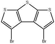 Dithieno[2,3-b:3',2'-d]thiophene, 3,4-dibromo- Structure