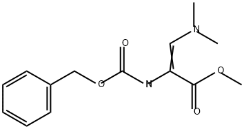 2-Propenoic acid, 3-(dimethylamino)-2-[[(phenylmethoxy)carbonyl]amino]-, methyl ester Structure