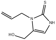 2H-Imidazole-2-thione, 1,3-dihydro-5-(hydroxymethyl)-1-(2-propen-1-yl)- Structure