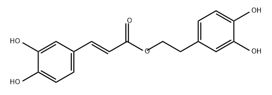 2-Propenoic acid, 3-(3,4-dihydroxyphenyl)-, 2-(3,4-dihydroxyphenyl)ethyl ester, (2E)- Structure