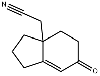 3aH-Indene-3a-acetonitrile,1,2,3,4,5,6-hexahydro-6-oxo-(9CI) 구조식 이미지