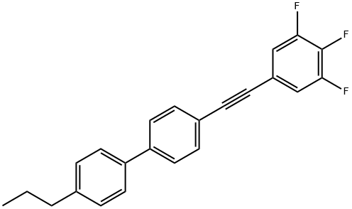 1,1'-Biphenyl, 4-propyl-4'-[(3,4,5-trifluorophenyl)ethynyl]- (9CI) Structure